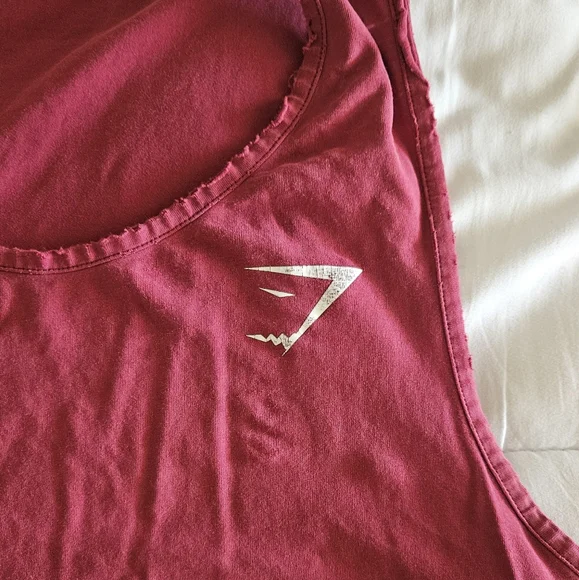 Gymshark Critical Tank, Claret, Size Large - Picture 2 of 5
